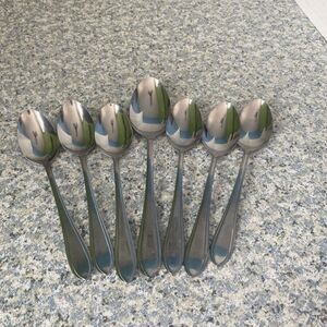 Towle Supreme cutlery  NEWBURY  6 Tea Spoon Soup Glossy Stainless Flatware Japan